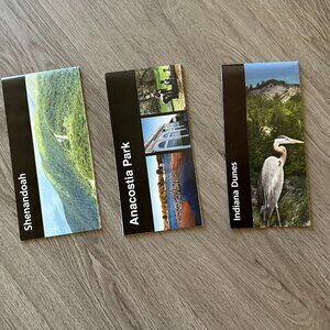 3 Shenandoah, Anacostia River, Indiana Dunes National Park Service Brochure Maps